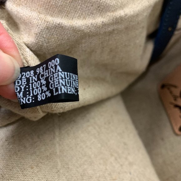 MUXO Brown Suede and Blue Leather Tote - Picture 13 of 15